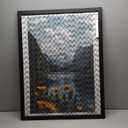 Picrit 24x32 Poster Frame, Black Engineered Wood Picture Frame for Horizontal or Vertical Wall Mounting and Displaying Artwork Photos, 1 Pack