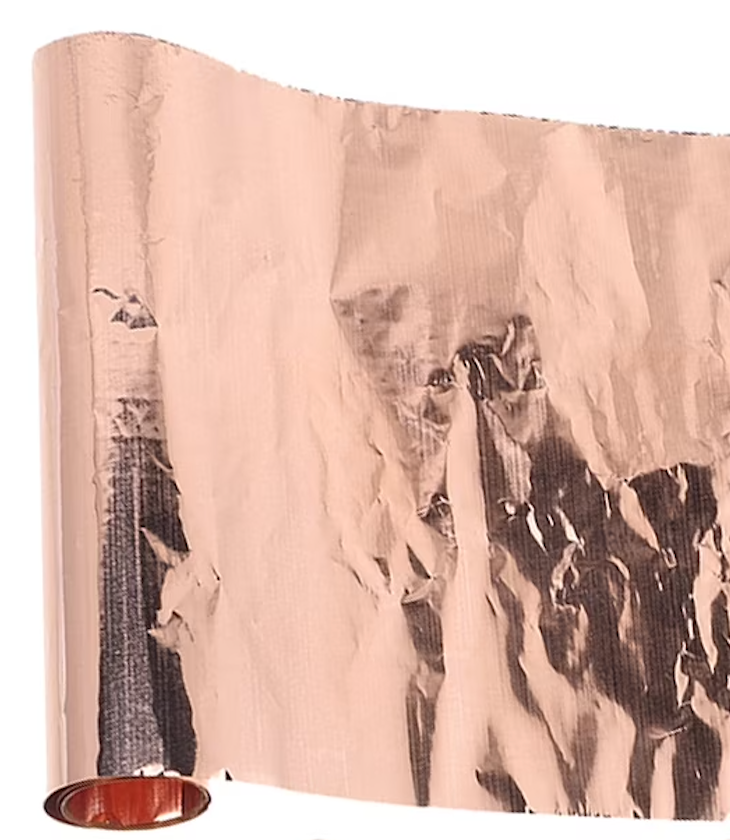 Copper Sheet Metal, 3500 x 150 x 0.01, 1 Piece