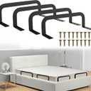 4PCS Mattress Retainer Bar for Adjustable Bed - Metal Mattress Stabilizers for Wooden Bed Frame