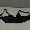 Bali Women's Double Support Wireless, Lace Bra with Stay-in-Place Straps, Full-Coverage (36C, Black)