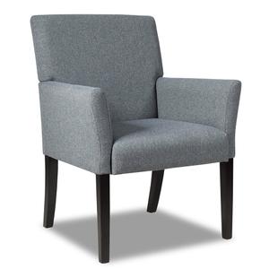 Executive Guest Chair Accent Chair Arm Chair w/Rubber Wood Legs, JV12369GR