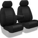 Coverking Custom Fit Front 50/50 Bucket Seat Cover for Select Honda Element Models -  (Black)