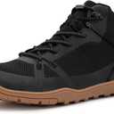 Men's Barefoot Boot - Zero Drop Wide Toe Minimalist Sneakers Ankle Support Hiking Shoes (11 Wide, Wt12, Black