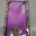 for Galaxy S23 Plus Case,3 in 1 Oil Painting Flower Pattern Heavy Duty Shockproof Protection Silicone Rubber Bumper+Hard Plastic Protective Cover for Samsung S23 Plus 6.6",Purple/Pink