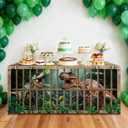 6Ft Dinosaur Tablecloth Dinosaur Party Decorations Dino Table Cover Jungle Dino Park Birthday Decor Carnival Circus Party Tablecloth Washable Rectangle Table Covers for Jungle Parties Supplies