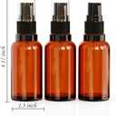 12Pack 1oz Amber Glass Pump Bottles, 30ml with Black Pump, Empty Refillable Travel Small Container For Lotion Cream Essentil Oil Shampoo (1oz)