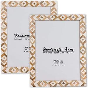 Handicrafts Home Picture Frame 14x18 Photo Frames, Marquet-Array Collection, Pack of 2