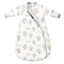 Baby Sleep Sack 3-6 Months, 2.5 TOG Warm Cotton Sleep Sack with Detachable Long Sleeves, Winter Wearable Blanket for Cold Nights, 2-Way Zipper Toddler Sleeping Sack, Hot Air Balloon