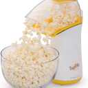 Presto 04820 Poplite Hot Air Popcorn Popper - Built-In Measuring Cup + Melts Butter, Easy to Clean, Built-In Cord Wrap, 18 Cups, Yellow