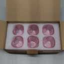 Heart Shot Glasses Set, Pink Shot Glass Cute For Bar Cart Accessories 1.5oz (6, Pink)