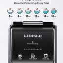 KIDISLE Hot & Iced Single Serve Coffee Maker for K Cup & Grounds, 616oz Brew Sizes, 40oz Water Tank, Reusable Pod Filter, Easy-to-Use for Home, Office, Dorm, Black
