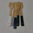 Core Home Kitchen Utensils set Colorful Bamboo 12" Spoon,Turner, Slotted Turner,Spork,Slotted Spoon