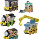 Thomas & Friends Diecast Vehicle Set Construction Crew 5 Push-Along Toy Train Engines for Preschool Kids Ages 3+ Years