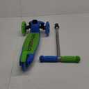 Scooter for Kids Ages 3-5 - Light Up Wheels, Extra Wide Deck, Foot Activated Break, Self Balancing Kids Toys for Boys & Girls (Green)