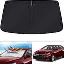 KUST Windshield Sun Shade Custom Fit for Toyota Camry 2012-2015 2016 2017 Accessories Sunshade Foldable Sun Visor Protector Block UV Rays