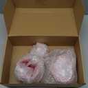 Qinyoung 4 Piece Heart Shaped Dinnerware Set Include Ceramic 7'' Dinner Plate and 5'' Dessert Dish Bowl Cup Heart Shaped Bowl Cute Mug Snack Dishes Gifts for Wedding Party