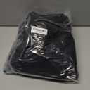 Women's Oversized Off Shoulder Sweatshirts Long Sleeve Basic Thermal Pullover Tops with Pocket (Black)