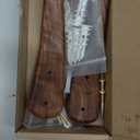 2Pack Wood Hooks Wall Mounted, Minimalist Easy Install Natural Real Walnut Cute Mid Century Modern Simple Rustic Boho Home Foyer Entryway Decor, for Hanging Hat Cap Bag Coat Towel Clothes