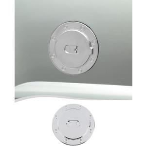 Voodonala Gas Tank Cap Cover Fuel Door Trim Compatible with Chevy Silverado/Tahoe/Suburban/GMC-Yukon/GMC-Sierra 1999-2006, Chrome