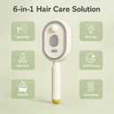 Electric Spray Air Cushion Massage Comb,Electric Steam Brush For Hair, Rechargeable Detangling Electric Steam Brushs for Reduce Frizz, Helps Smooth Hair, Anti-Static (beige)