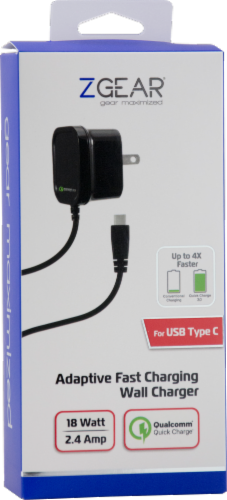 ZGear Quick Charge USB-C Wall Charger - Black, 1 ct 