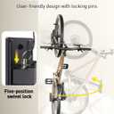 Alphamount AM Swivel Bike Wall Mount, Metal Wall Bike Rack with Durable Sleeves, Space-Saving Vertical Bike Rack with 180 Swivel for Home and Garage, Bike Storage Hanger Mount Up to 66 lbs, 1-Pack