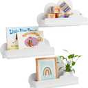 Cloud Shelves for Kids Room Nursery Wall Deor Set of 3, White Cloud Bookshelf Floating Shelf, Small Figure Shelf Wall Mounted, Cute Decorative Cloud Floating Shelf for Toys, Plants & Storage