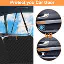 Mancro Dog Car Seat Cover for Back Seat, 2026 Upgraded 600D Heavy Duty Waterproof & Scratch-Resistant Dog Hammock for Car, Back Seat Pet Cover for Dogs with Sedan, Standard, Orange