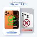 Plating Clear Case for iPhone 17 Pro with Stand 6.3", Desert Gold