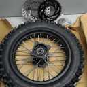 Rim tube tire 80/100-12 3.00-12 12-15MM axle 12"Complete rear wheel For small Dirt Pit Bike Trail Wheel Rim Tire Fits 125-160cc Pit Dirt Bike TTR SSR BBR Includes Brake Rotor and Sprocket