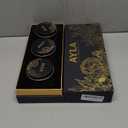 AYLA ROSE 3-Pack Scented Soy Wax Candles  Sandalwood, Jasmine & Lavender  Crackling Wood Wick  Aromatherapy & Home Decor  Reusable Tin  8.5oz Each Lasting Candles.