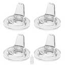 Spout Sippy Nipples for Mam Baby Bottles, Transition Cup Food Grade Silicone Soft Nipple 6m+, Pack of 4