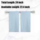 Newfun 24 Inch Polished Chrome Bathroom Towel Bar, 2 Pieces Towel Racks for Bathroom SUS304 Thicken Stainless Steel Towel Holder