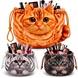 Tallew 3 Pcs Large Capacity Cat Bag Cute Large Drawstring Bag