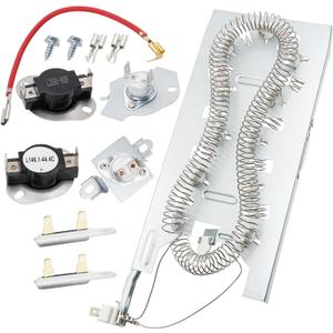 Dryer Heating Element Kit Fit for Whirlpool WED5620HW0 WED5620HW1 WED5620HW2 WED5800BW0 WED5800BC0 WED6120HW1 WED6120HC1 WED5700AC1 WED5700XW0 WED5810BW0