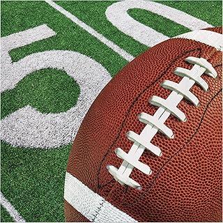 Creative Converting Football Field Disposable Party Paper Napkins, 16 Count, Brown. Pack of 2