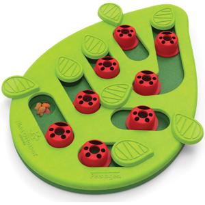 Catstages Nina Ottosson Buggin' Out Puzzle & Play Interactive Cat Puzzle Feeder for Indoor Cats, 16 Hidden Treat Compartments, Slow Feeder, Durable & Easy-Clean, 13in x 9.5in