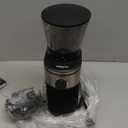 Ollygrin Burr Coffee Grinder, Electric Conical Coffee Bean Grinder With 30 Adjustable Grind Settings For 2-12 Cups, Sliver & Black