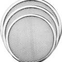 Pizza Screen, 3PCS Aluminum Alloy Seamless Pizza Screen Non Stick Mesh Net Baking Tray Cookware Kitchen Tool For Oven, BBQ 10 inch and 12 inch,14 inch