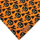 Realeaf Halloween Dog Bandanas 2 Pack, Pumpkin and Spider Web Bibs, Triangle Reversible Fall Pet Scarf, Premium Durable Fabric, Adjustable Fit (X-Large)