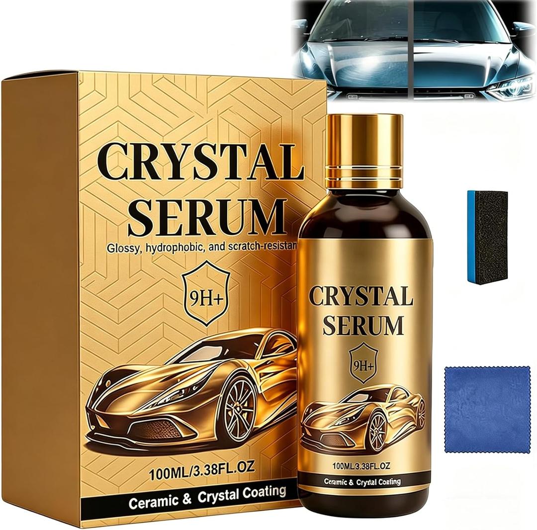 PTZ Crystal Serum 100ml - 9H Graphene Ceramic Coating for Cars - Advanced Car Coating Spray for Shine & Protection - Long Lasting Nano Quick Coat Restore & Paint Sealant - Pro Ptz Crystal Serum