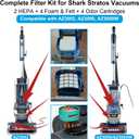 AZ3002 Filter Replacement for Shark Stratos AZ3002 AZ3000 AZ3000W Upright Vacuum: 2 HEPA Filters, 4 Foam & Felt Kit, 4 Odor Neutralizer Cartridges, Help Remove Dust, Hair & Fine Particles