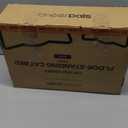 CHEERHOME PETS Elevated Cat Couch Bed for Indoor Cats, Wooden Cat Sofa with Removable Washable Fluffy Cover Raised Kitty Lounge Chair Suitable for Puppy(Cat Sofa,Khaki-Light Gray)