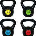 OLIXIS 4-Piece Kettlebell Sets, Strength Training Kettlebells, Weights Set for Women Men, 50 pounds