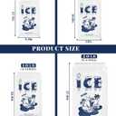 FireKylin 100 Pack Ice Bags 20 lb, Heavy-Duty Ice Bags with Drawstring, Portable Ice Cube Storage and Freezer Keeper(2 Mils Thickness)