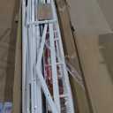 Twin Over Full Bunk Bed, Metal Low Profile Bunkbeds with Full-Length Guardrail and Ladder, Space Saving, No Boxing Spring Needed, White