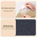 24 * 24in Peel and Stick Carpet Tiles, Self Adhesive Floor Squares with Extra Soft Pad, Easy Installation for Bedroom, Living Room, Office, Rental (10, Dark Gray)