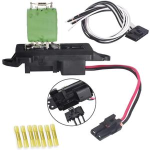 FAERSI 89019100 HVAC Fan Blower Motor Resistor Kit with Harness Replacement for 2002-2009 Chevy Trailblazer GMC Envoy, 2004-2007 Buick Rainier, 2002-2006 GMC Envoy XL, 2003-2008 Isuzu Ascender