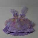 IMEKIS Toddler Girls Butterfly Birthday Dress Rainbow Tulle Formal Wedding Party Ruffle Tutu Dresses Photo Shoot, Size Small