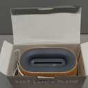 SALKING 2-in-1 Ultrasonic Essential Oil Diffuser & Himalayan Salt Lamp, Aromatherapy Diffuser Cool Mist Humidifier with Auto Off Function, 100% Pure Himalayan Pink Salt Rock, 150ml (Wooden Grain)